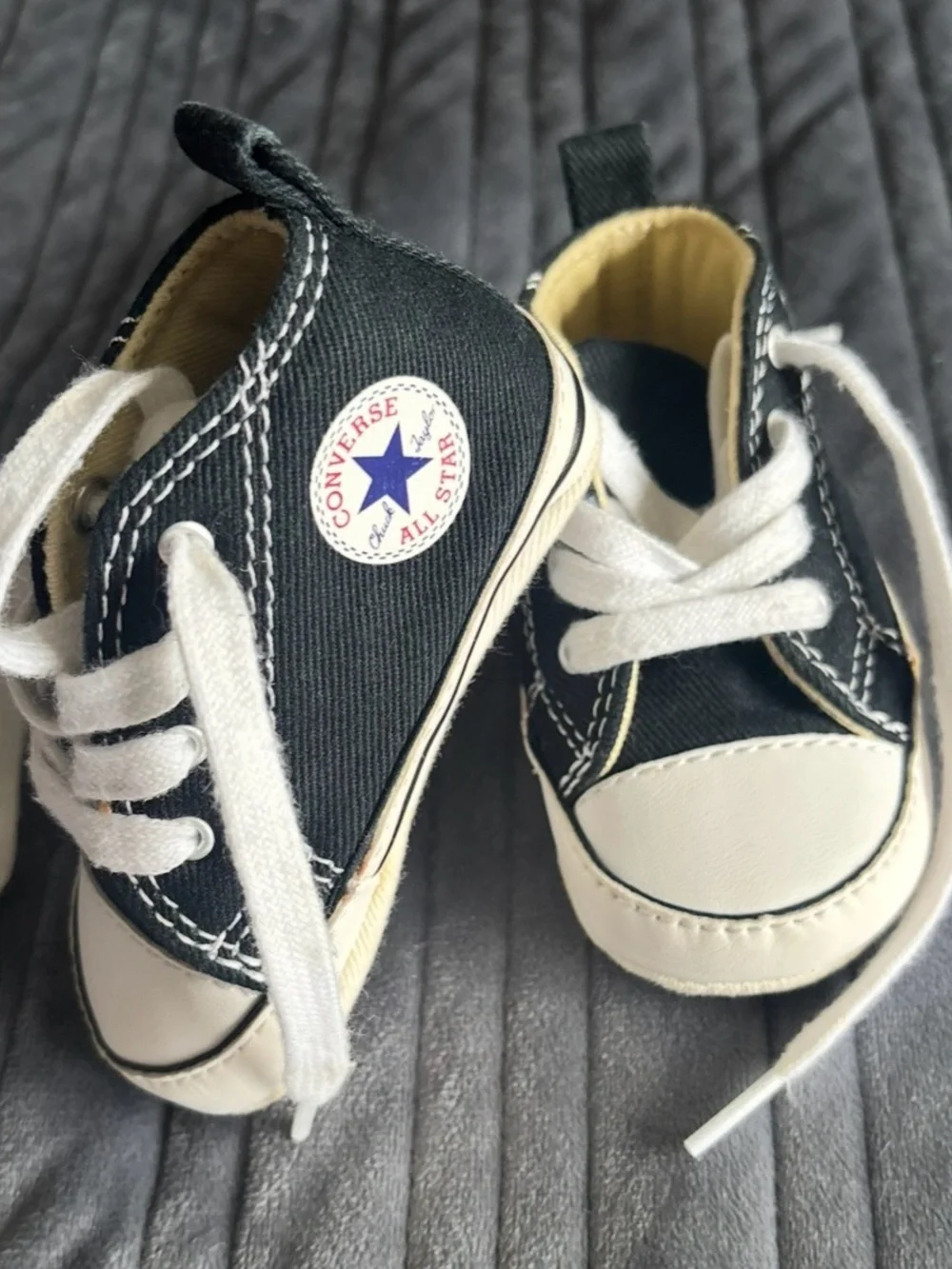 Converse Kids Black and White Canvas Sneakers